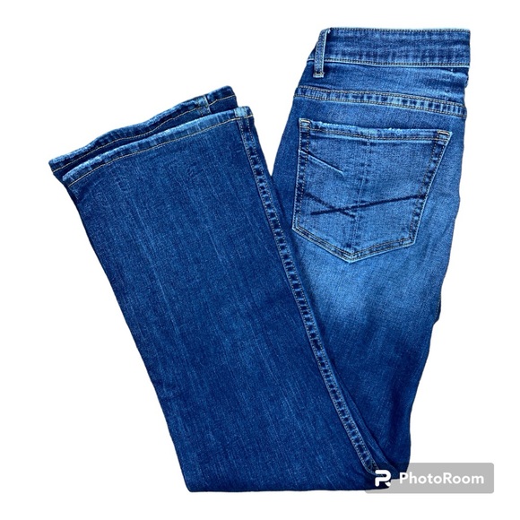 BKE Denim - BKE Payton Universal Fit Mid Rise Bootcut Womens Jeans Faded 92% Cotton Casual